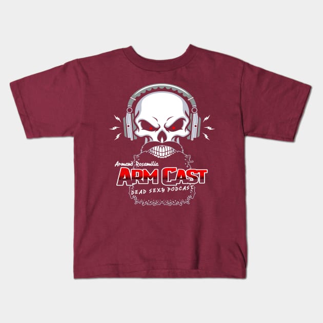 Arm Cast Podcast Kids T-Shirt by Project Entertainment Network